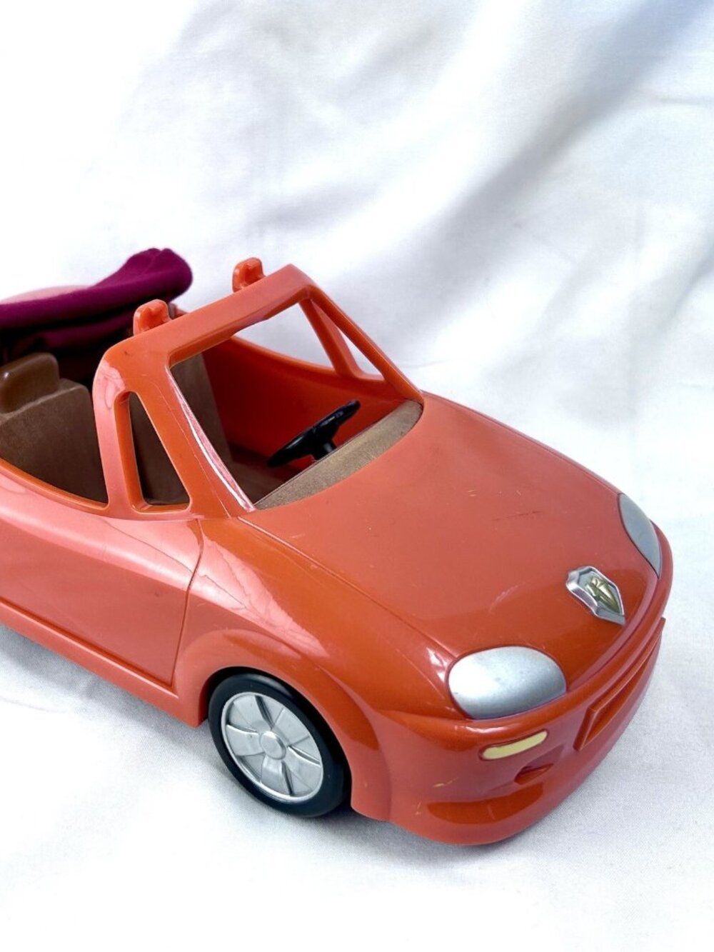 Toy Sports Car Orange Two-Seater Convertible for Calico Critters